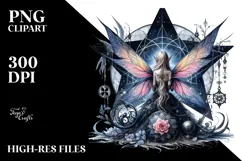 Gothic Fairy Star PNG Product Image 2
