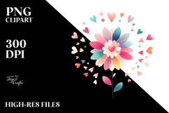 Colorful Boho Flower PNG Product Image 2