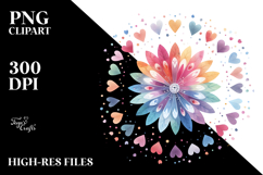 Colorful Boho Flower PNG Product Image 2