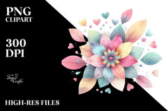 Colorful Boho Flower PNG Product Image 2
