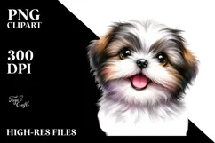 Shih Tzu Cartoon PNG Product Image 2