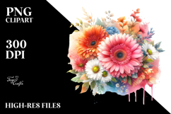 cute gerbera, Pastel PNG Product Image 2