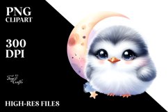 Colorful Baby Arctic Tern Moon Stars Product Image 3