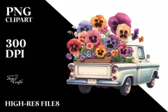 Flowers Car |T-shirt, Mug| T-shirt PNG Product Image 7