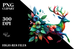 Vibrant Abstract Deer Product Image 2
