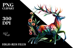 Vibrant Abstract Deer Product Image 2