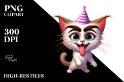 Goofy Kitten with Party Hat Product Image 2