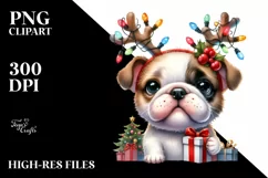 Expressive Baby Bulldog Watercolor PNG Product Image 3