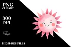 Simple Smiling Sun PNG Product Image 2