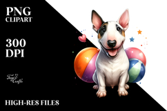 Happy Bull Terrier Cute PNG Product Image 2