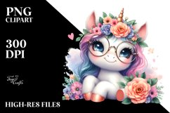 Pastel Baby Unicorn | Watercolor Product Image 3
