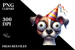 Dog with Rolling Eyes PNG Product Image 2