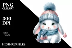 baby Bunny Made of Christmass Ornaments, Transparent PNG Product Image 3