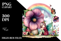 Colorful Fairy House Illustration Clipart Product Image 2