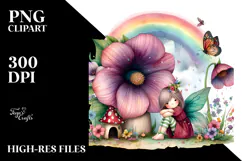 Colorful Fairy House Illustration Clipart Product Image 2