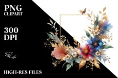 Abstract Watercolor Vibrant Dasy | Sublimation | Clipart Product Image 3