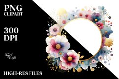 Abstract Watercolor Vibrant Dasy | Sublimation | Clipart Product Image 3