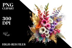 Colorful Abstract Bouquet with Foxglove | Splash Product Image 3