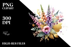 Colorful Abstract Bouquet with Foxglove | Splash Product Image 3