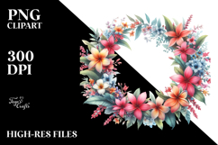 Vibrant Floral Frame with Small Hawayan Flowers Product Image 2