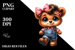 Expressive Confused Baby Bear Clipart Product Image 2