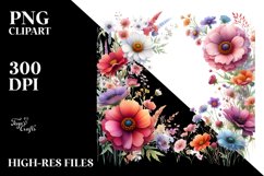 Colorful Wild Flowers | Watercolor Product Image 3