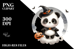 Cute Halloween Panda PNG Product Image 2