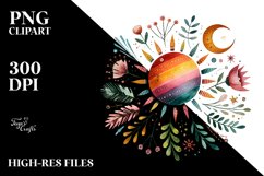 Colorful Whimsical Sun PNG Product Image 2