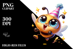 Excited Bee Party Hat PNG Product Image 2