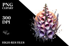 Shiny Foxglove Watercolor Splash Product Image 1