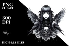 Detailed Gothic Girl PNG Product Image 1