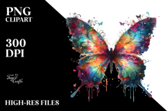 Colorful Butterfly PNG Product Image 2