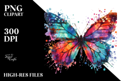Colorful Butterfly PNG Product Image 2
