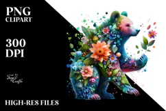 Vibrant Watercolor Bear Tumbler Product Image 2
