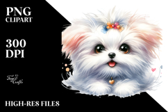 Cute Maltese PNG Product Image 2