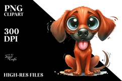 Happy Rhodesian Ridgeback Cartoon PNG Product Image 2