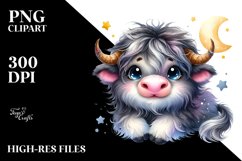 Colorful Smiling Baby Musk Ox | Clipart Product Image 3