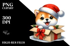 Enthusiastic Baby Shiba Inu PNG Product Image 3