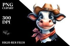 Expressive Cow Clipart Product Image 1