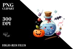 Simple Halloween Magic Potion Clipart Product Image 1