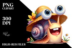 Expressive Snail Clipart Product Image 1