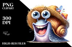 Expressive Snail Clipart Product Image 3