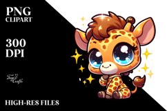 Giraffe with Party Hat PNG Product Image 2