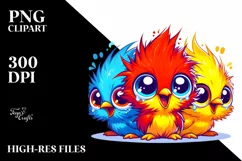 Colorful Baby Warbler PNG Product Image 1