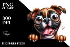 Funny Popping Eyes Boxer | Sublimation | Clipart Product Image 1