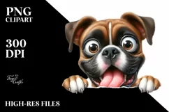 Funny Popping Eyes Boxer | Sublimation | Clipart Product Image 3