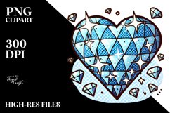 Cartoon Heart with , PNG Product Image 2