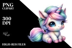 Baby Unicorn Sculpting | Clipart Product Image 3