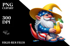 Gnome Beachwear Yellow Hat | Digital Painting Product Image 2