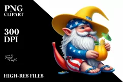 Gnome Beachwear Yellow Hat | Digital Painting Product Image 3